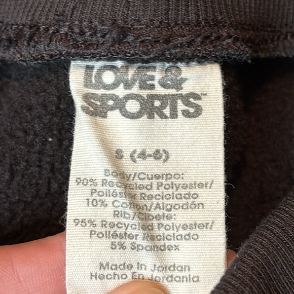 Love & Sport Sweatpants With Three Pockets, Black W Gold Logo Size Small - Picture 5 of 6